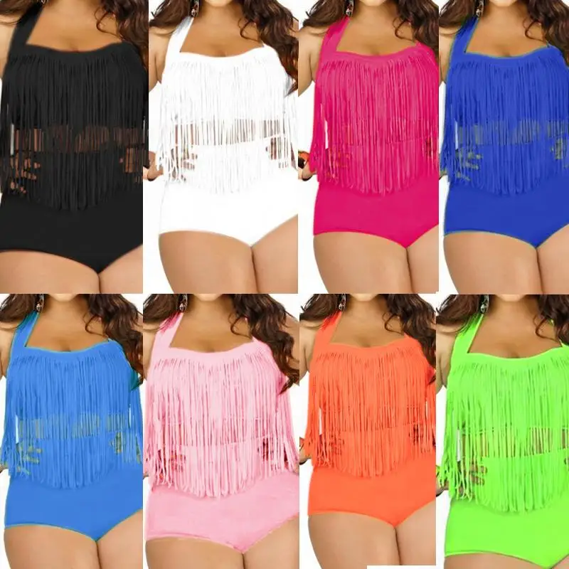 2021 HOT Sale Plus Size Bikini Set Women Ladies Sexy Retro Padded Push Up Tassel High Waist Swimwear Swimsuit Bathing XXXL 15278
2021 HOT Sale Plus Size Bikini Set Women Ladies Sexy Retro Padded Push Up Tassel High Waist Swimwear Swimsuit Bathing XXXL 15278