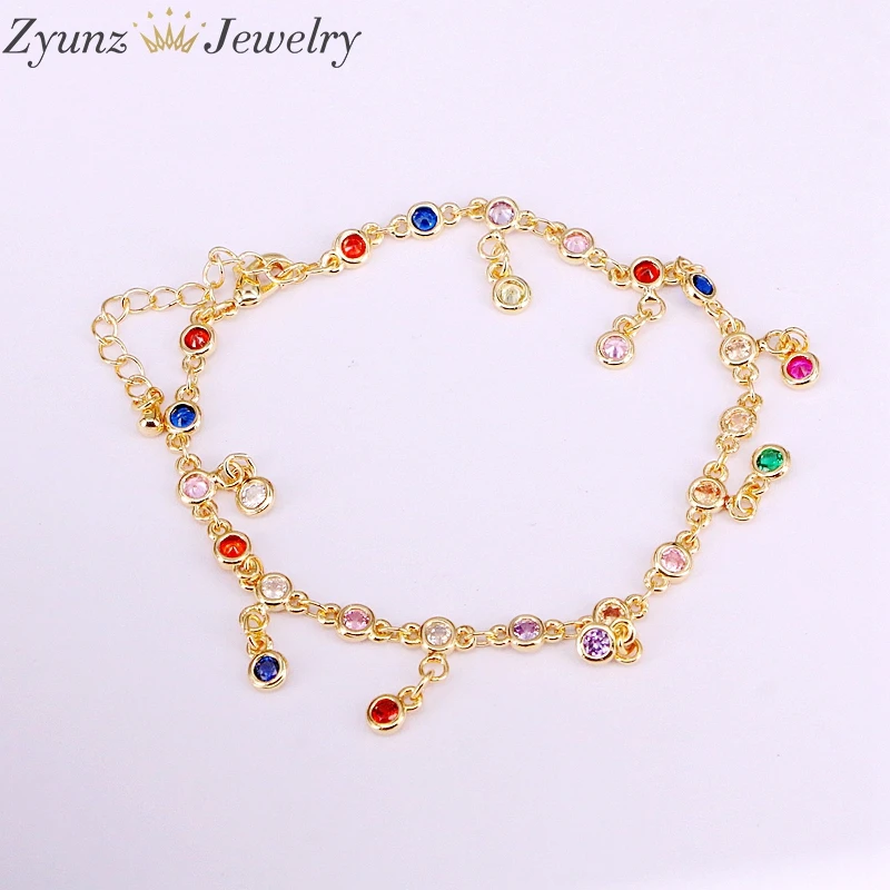5PCS, cubic zirconia cz dot connector with zircoia pendant charms Link Chain Statement fashion bracelet lucky jewelry
5PCS, cubic zirconia cz dot connector with zircoia pendant charms Link Chain Statement fashion bracelet lucky jewelry