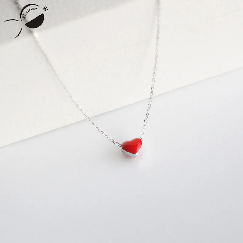 Sweet Love Heart Pendent Necklaces for Women S925 Sterling Silver 2017 Jewelry Silver Short Chain Necklace Choker Female
Sweet Love Heart Pendent Necklaces for Women S925 Sterling Silver 2017 Jewelry Silver Short Chain Necklace Choker Female