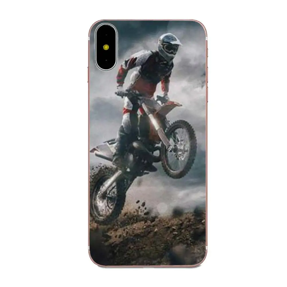 Motocross Show Soft Silicone TPU Transparent Phone Covers Case For Apple iPhone X XS Max XR 4 4S 5 5C 5S SE 6 6S 7 8 Plus | Мобильные