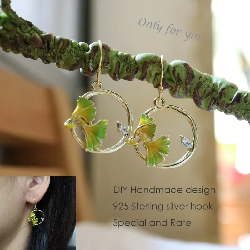 Fashion original design drop oil green flowers leaf drop earrings Retro antique hoop hook earring for women vintage jewelry
Fashion original design drop oil green flowers leaf drop earrings Retro antique hoop hook earring for women vintage jewelry