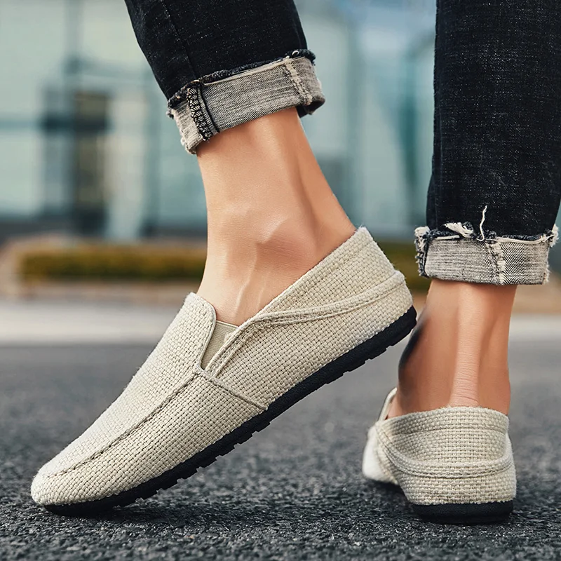 Men canvas shoes loafers flats Men linen shoes Casual sneakers fashion Slip-Ons lightweight breathable Korean
Men canvas shoes loafers flats Men linen shoes Casual sneakers fashion Slip-Ons lightweight breathable Korean