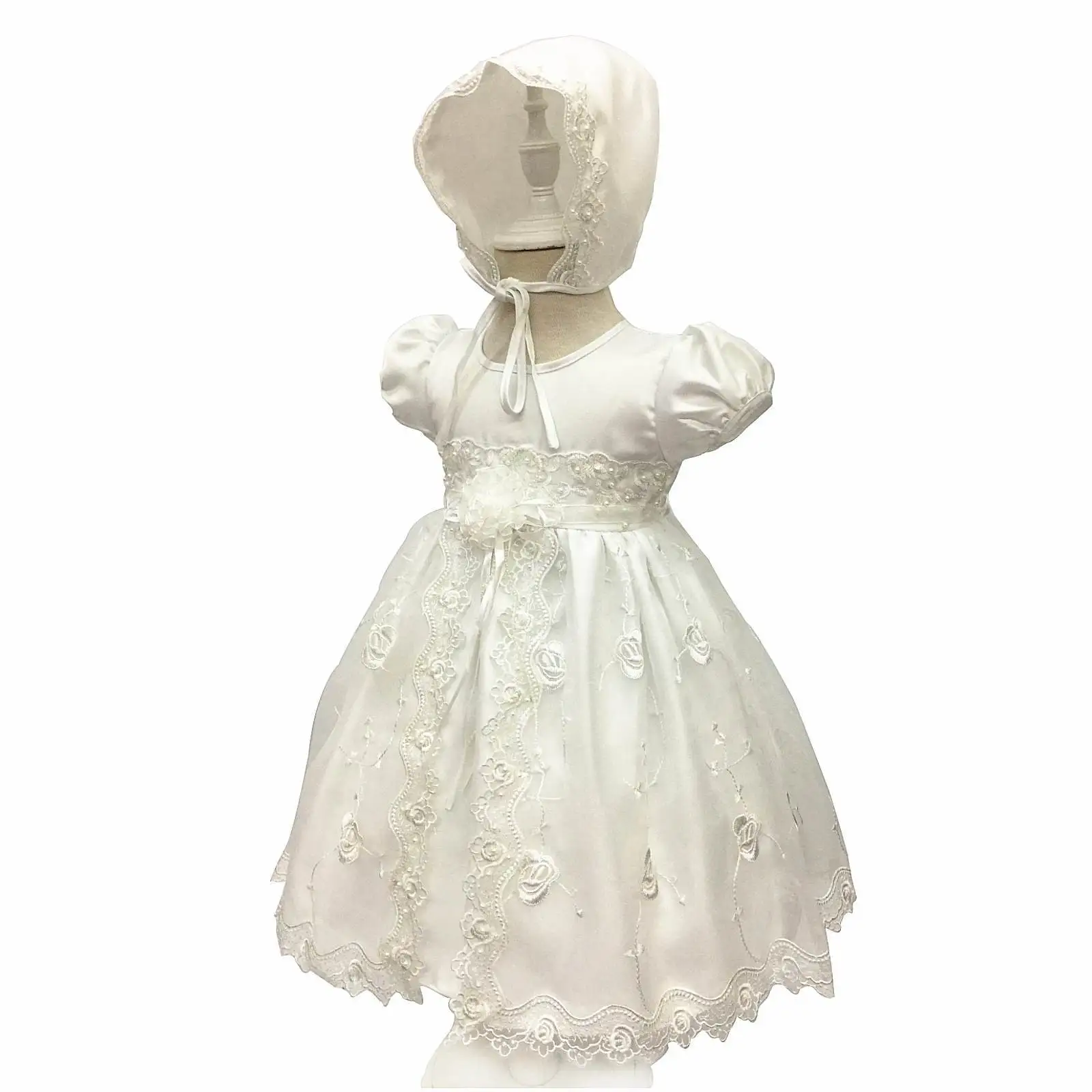 Toddler Girls Dresses Christening Newborn Beige Lace Embroidery Baptism with Hat Kids Party christening Birthday Dress
Toddler Girls Dresses Christening Newborn Beige Lace Embroidery Baptism with Hat Kids Party christening Birthday Dress