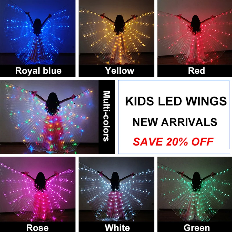 New Performance Prop Girl Dance Accessories Girls DJ LED Wings Light Up Wing Costume Butterfly Wings Lamps
New Performance Prop Girl Dance Accessories Girls DJ LED Wings Light Up Wing Costume Butterfly Wings Lamps