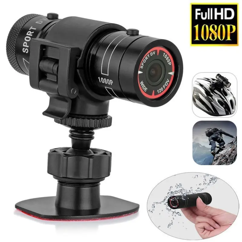 

Top Deals Mini Camcorder F9 HD 1080P Bike Motorcycle Helmet Sport MINI Camera Video Recorder DV Camcorder