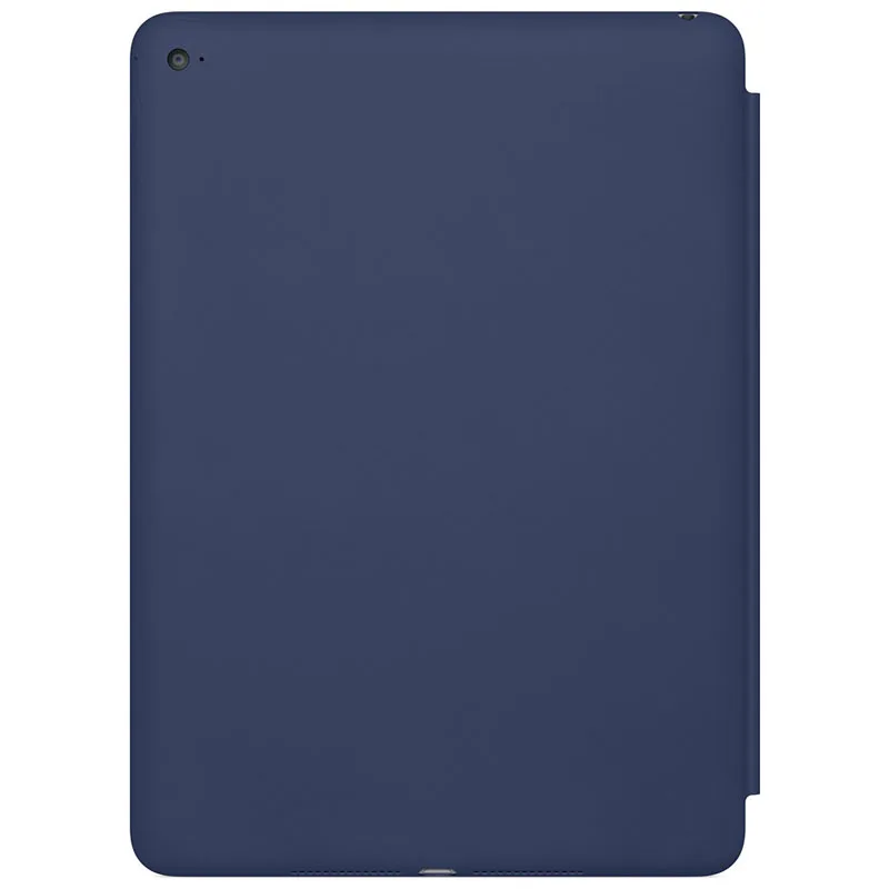 Умный чехол из натуральной кожи для iPad Air 2 тонкий защитный темно синего цвета