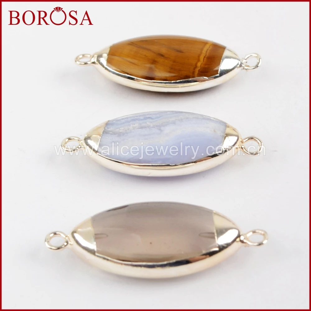 BOROSA 10PCS Mixed Color Marquise Multi-kind Stones Silver Color Pendant Beads Drusy Connector Wholesale Jewelry WX910
BOROSA 10PCS Mixed Color Marquise Multi-kind Stones Silver Color Pendant Beads Drusy Connector Wholesale Jewelry WX910