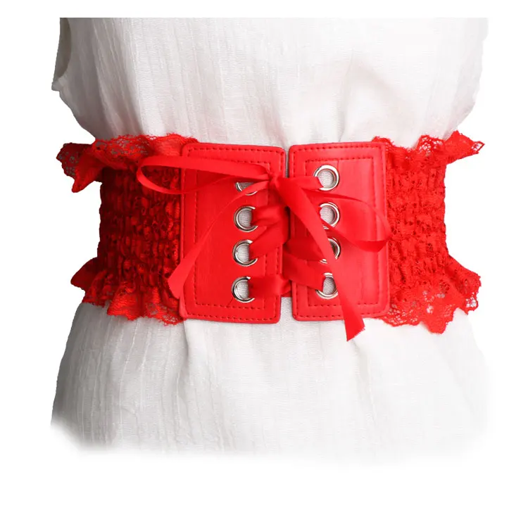Fashion Brand black lace Waistbands Women Lady Solid Stretch Elastic Wide cummerbunds New Dress Adornment For Women Waistband
Fashion Brand black lace Waistbands Women Lady Solid Stretch Elastic Wide cummerbunds New Dress Adornment For Women Waistband