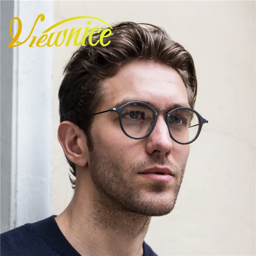 Мужские и женские ретро очки Lunette ronde винтажные прозрачные с круглой оправой для