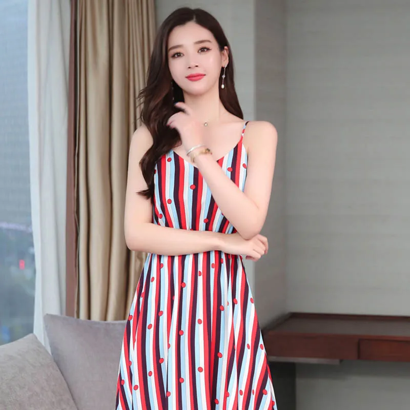 17zq Summer 2019 Ladies'Dresses New Beach Dresses Seaside Resort Chiffon Suspended Dresses Fashionable and Comfortable 6086
17zq Summer 2019 Ladies'Dresses New Beach Dresses Seaside Resort Chiffon Suspended Dresses Fashionable and Comfortable 6086