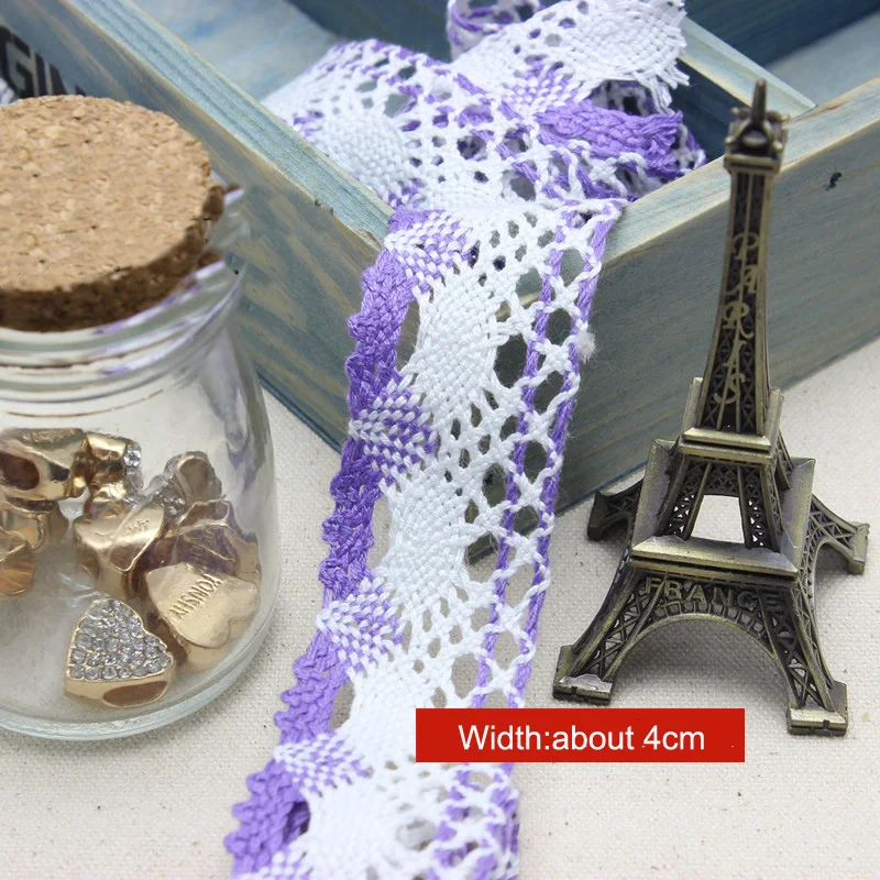 Colorful Lace Ribbon 100yards Width 40mm 100% Cotton Sewing Lace Ribbon, Lace Fabric Trim Tape
Colorful Lace Ribbon 100yards Width 40mm 100% Cotton Sewing Lace Ribbon, Lace Fabric Trim Tape