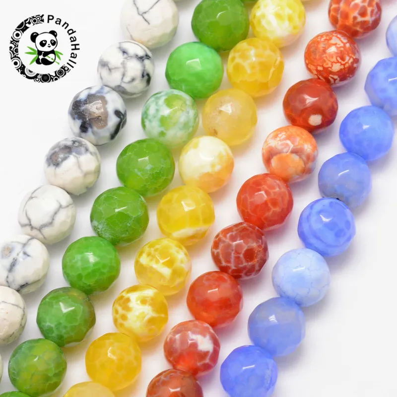 pandahall 5 Strands Natural Round Faceted Bead Strands for Jewelry Necklace Bracelet Making 15 Colors 8mm Hole: 1mm 15"
pandahall 5 Strands Natural Round Faceted Bead Strands for Jewelry Necklace Bracelet Making 15 Colors 8mm Hole: 1mm 15"