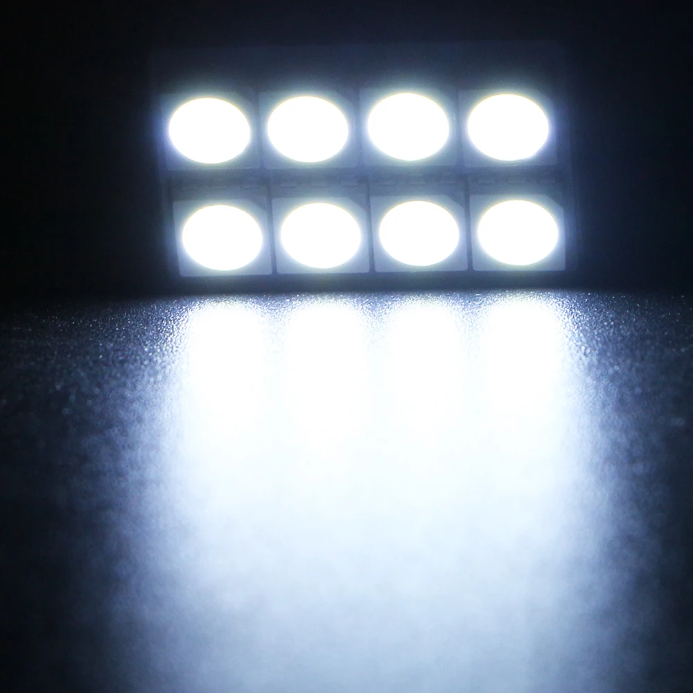 8X White W5W 8 SMD 5050 8 LED Light Car Bulbs Auto Panel Light With Festoon T10 Adapters Dome Reading Universal Bulb Lamp
8X White W5W 8 SMD 5050 8 LED Light Car Bulbs Auto Panel Light With Festoon T10 Adapters Dome Reading Universal Bulb Lamp