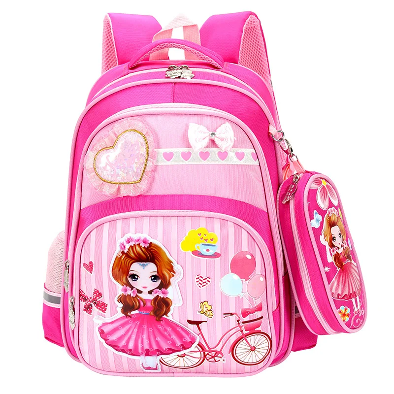Детские школьные рюкзаки для девочек нейлоновая школьная сумка принцессы