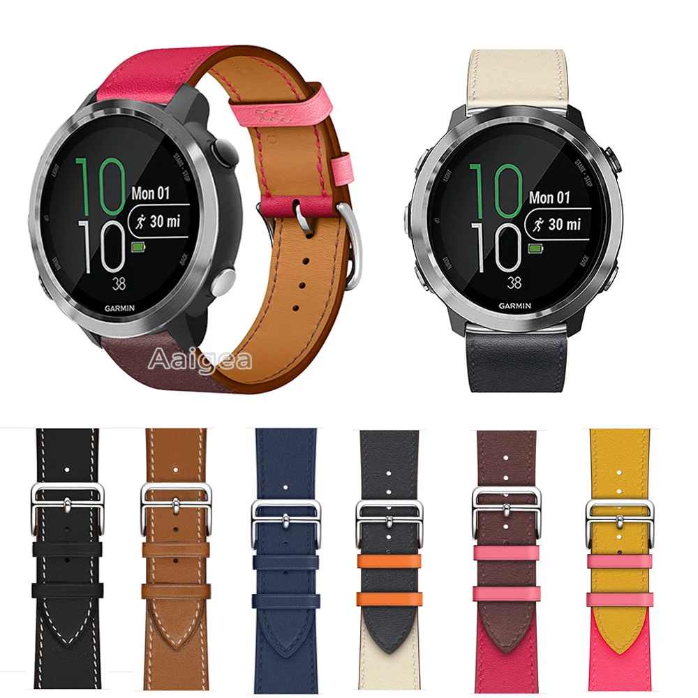 Fashion Genuine Leather Watch Band Strap for Garmin Forerunner 645 245 /venu sq /vivoactive 3 Wrist band strap for 20mm Watch
Fashion Genuine Leather Watch Band Strap for Garmin Forerunner 645 245 /venu sq /vivoactive 3 Wrist band strap for 20mm Watch