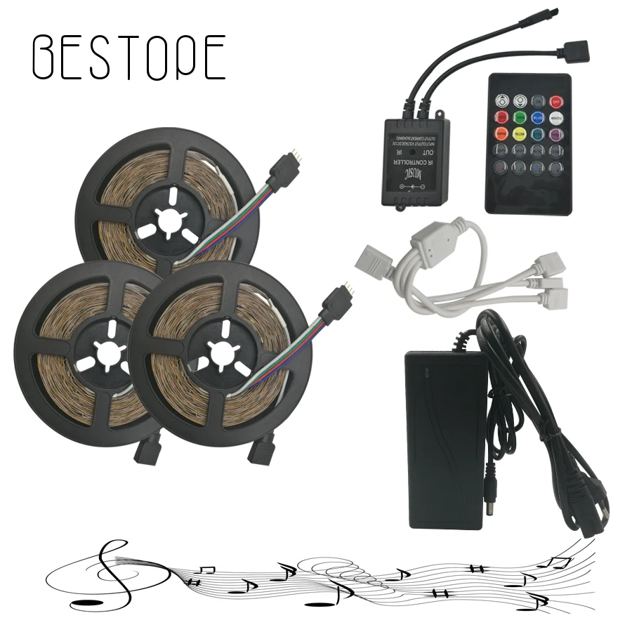 5M 10M 15M 20M RGB led strip 2835 flexible strip light non waterproof +MUSIC remote controller+DC12V power adapter EU/US/AU/UK
5M 10M 15M 20M RGB led strip 2835 flexible strip light non waterproof +MUSIC remote controller+DC12V power adapter EU/US/AU/UK