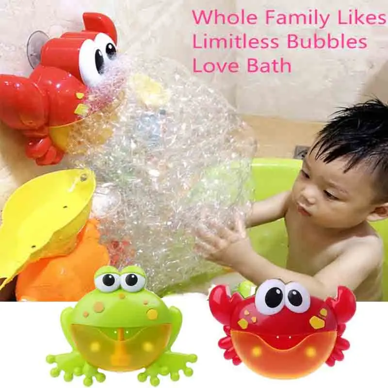 New Crab Frog Bubble Machine Bathroom Bubble Maker Bath Toy Kid Baby Toy Newborn Gift
New Crab Frog Bubble Machine Bathroom Bubble Maker Bath Toy Kid Baby Toy Newborn Gift