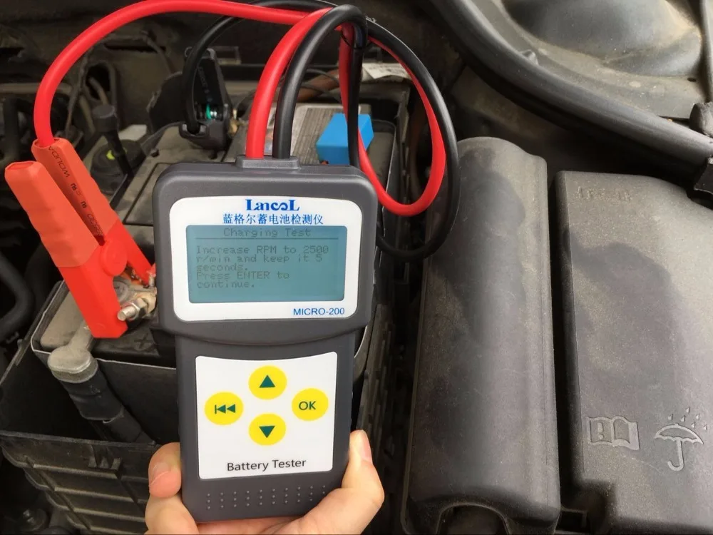 LANCOL Professional Checking Diagnotic Tool cca battery tester 12v battery load tester MICRO-200 Battery Analyzer
LANCOL Professional Checking Diagnotic Tool cca battery tester 12v battery load tester MICRO-200 Battery Analyzer