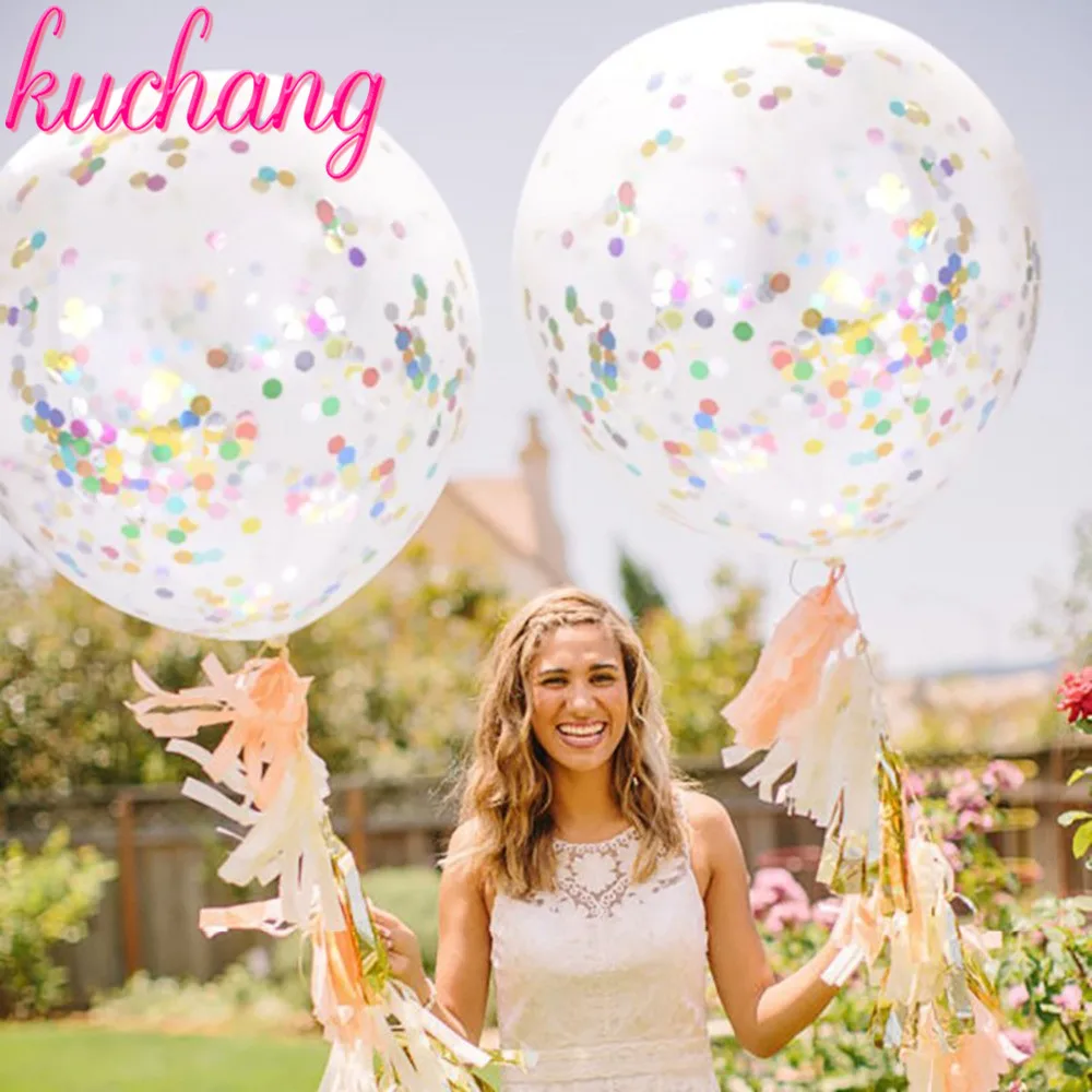 Confetti Balloons 36 Inch Transparent Latex Balloons with Gold Silver Confetti Multicolor for Wedding Party Birthday Decorations
Confetti Balloons 36 Inch Transparent Latex Balloons with Gold Silver Confetti Multicolor for Wedding Party Birthday Decorations