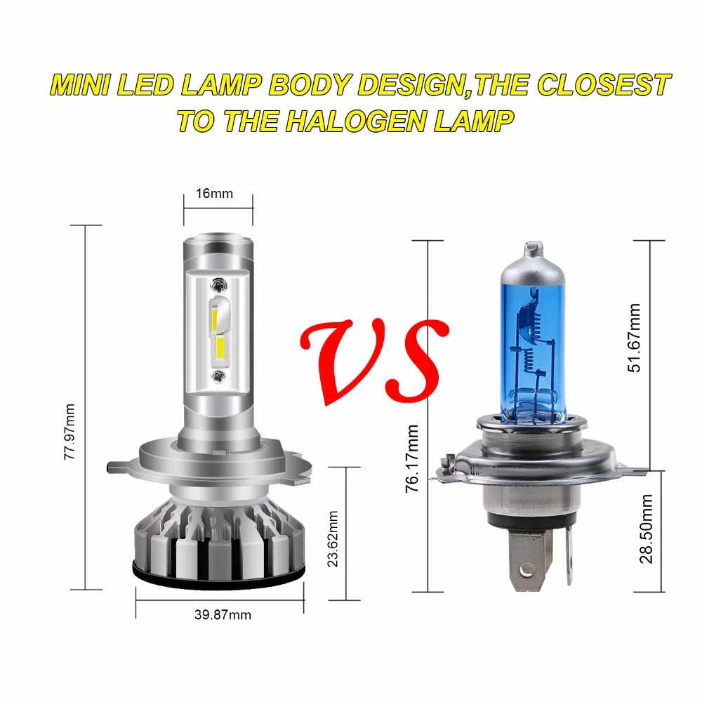 CARLITS 2PCS 50W H4 H7 LED Car Headlights H1 H3 H8 H9 H11 9003 9005 9006 9012 HB2 HB3 HB4 HIR2 LEDs Lights Bulb 12V 11000lm
CARLITS 2PCS 50W H4 H7 LED Car Headlights H1 H3 H8 H9 H11 9003 9005 9006 9012 HB2 HB3 HB4 HIR2 LEDs Lights Bulb 12V 11000lm