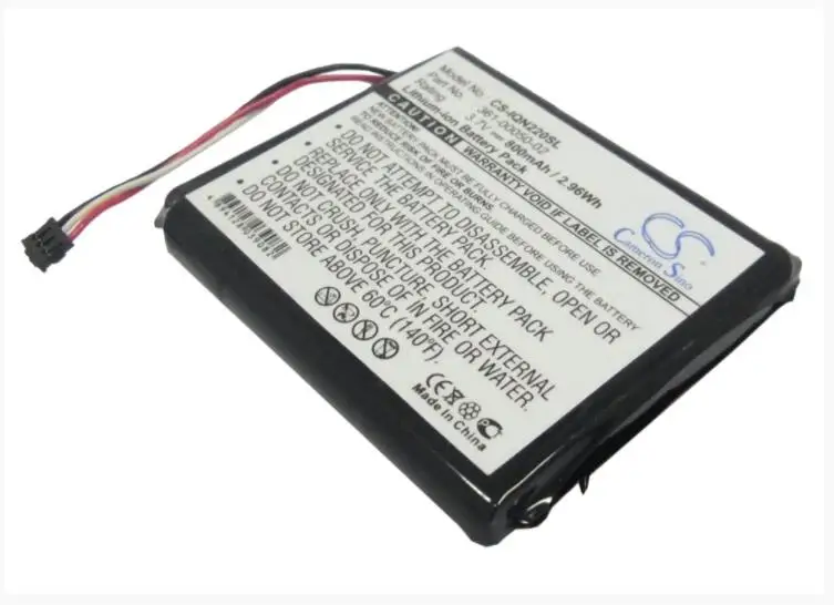 Cameron Sino 800mAh battery for GARMIN Nuvi 2200 2200LT 2240 2250 2250LT 361-00050-01 361-00050-02 361-00050-04
Cameron Sino 800mAh battery for GARMIN Nuvi 2200 2200LT 2240 2250 2250LT 361-00050-01 361-00050-02 361-00050-04