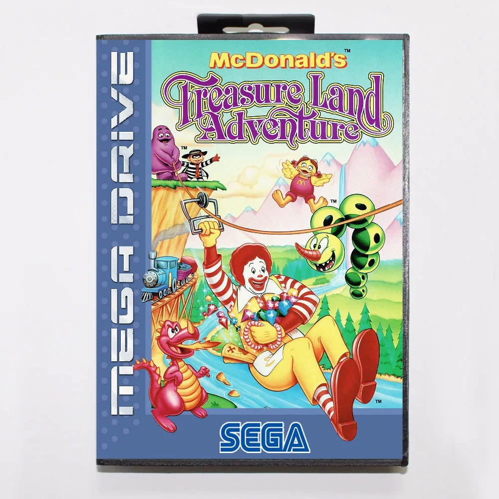 Картридж для приключений McDonald's Treasure Land, 16 бит, игровая карта MD с розничной коробкой для Sega Mega Drive For Genesis
Картридж для приключений McDonald's Treasure Land, 16 бит, игровая карта MD с розничной коробкой для Sega Mega Drive For Genesis