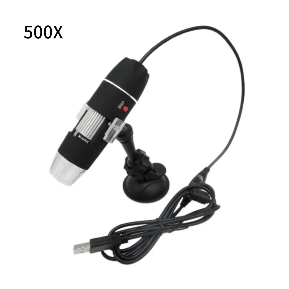 Portable Microscope 500X 1000X 1600X 8 LED Digital USB Microscopio Magnifier Electronic Stereo Endoscope Camera | Инструменты