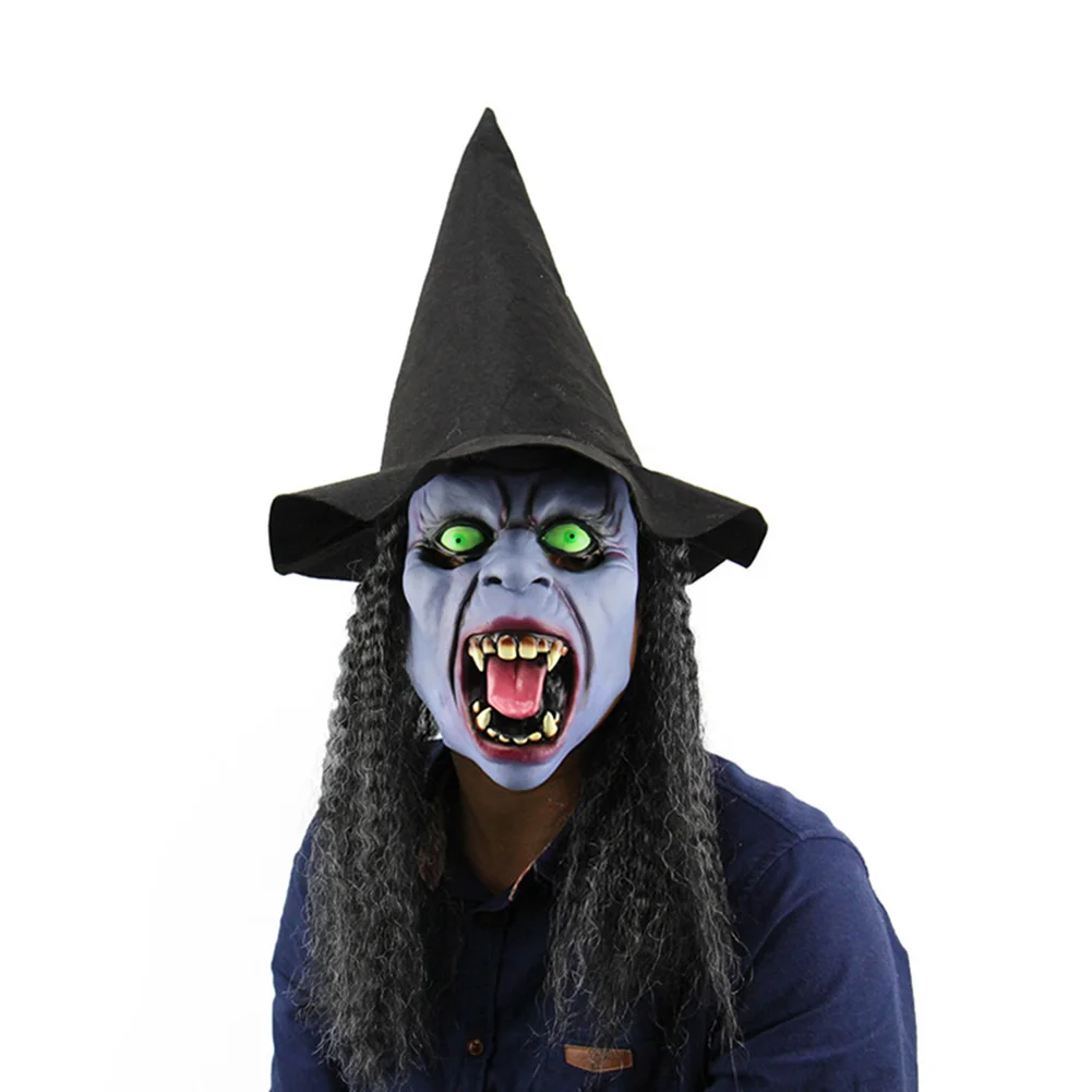 Newly Full Head Fangs Witch Mask Latex Horrible Ghost Masks Masquerade Halloween Party Haunted House Cosplay Costume Props m99
Newly Full Head Fangs Witch Mask Latex Horrible Ghost Masks Masquerade Halloween Party Haunted House Cosplay Costume Props m99