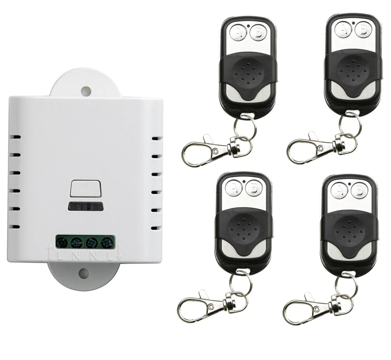 1CH RF wireless light remote control switch 85V 110V 120V 220V 250V 1* receiver+4* transmitter plsh cover waterproof
1CH RF wireless light remote control switch 85V 110V 120V 220V 250V 1* receiver+4* transmitter plsh cover waterproof