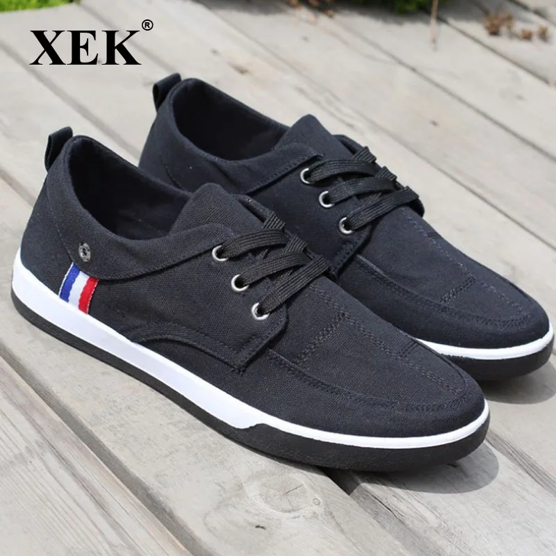 XEK New Fashion Breathable Canvas Men Shoes Lace-Up Solid Flats Spring Autumn Quality Casual Denim Canvas Shoes ZLL184
XEK New Fashion Breathable Canvas Men Shoes Lace-Up Solid Flats Spring Autumn Quality Casual Denim Canvas Shoes ZLL184