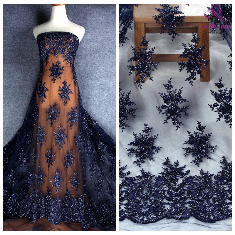 La Belleza 1yard heavy handmade beaded lace fabricroyal blue /wine/ivory/gray wedding dress lace fabric 49'' width
La Belleza 1yard heavy handmade beaded lace fabricroyal blue /wine/ivory/gray wedding dress lace fabric 49'' width