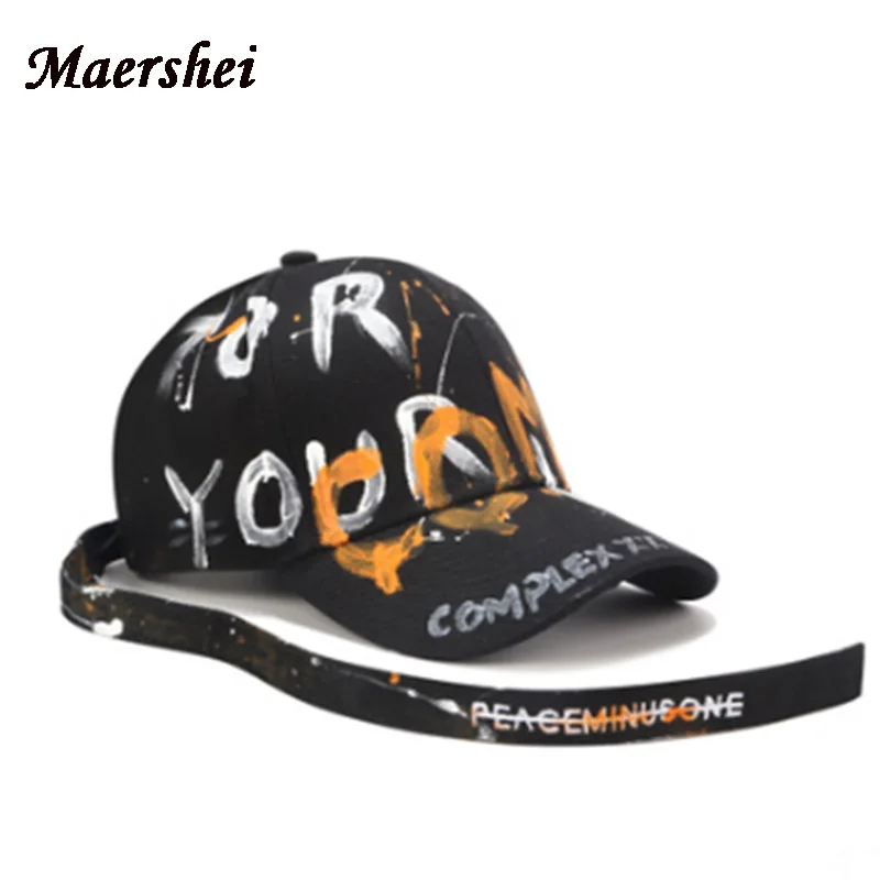 MAERSHEI fashion letters graffiti baseball Cap casual men women black long belt GD curved skull cap personality Snapback Bone bo
MAERSHEI fashion letters graffiti baseball Cap casual men women black long belt GD curved skull cap personality Snapback Bone bo