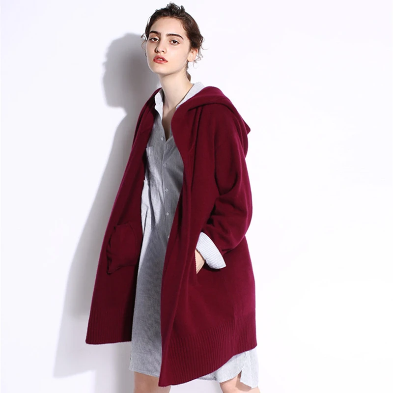 New Fashion 2020 Autumn-Winter Gray Black Cardigan For Women with Hooded Sweater Casual For Women Coats Long Sweaters
New Fashion 2020 Autumn-Winter Gray Black Cardigan For Women with Hooded Sweater Casual For Women Coats Long Sweaters