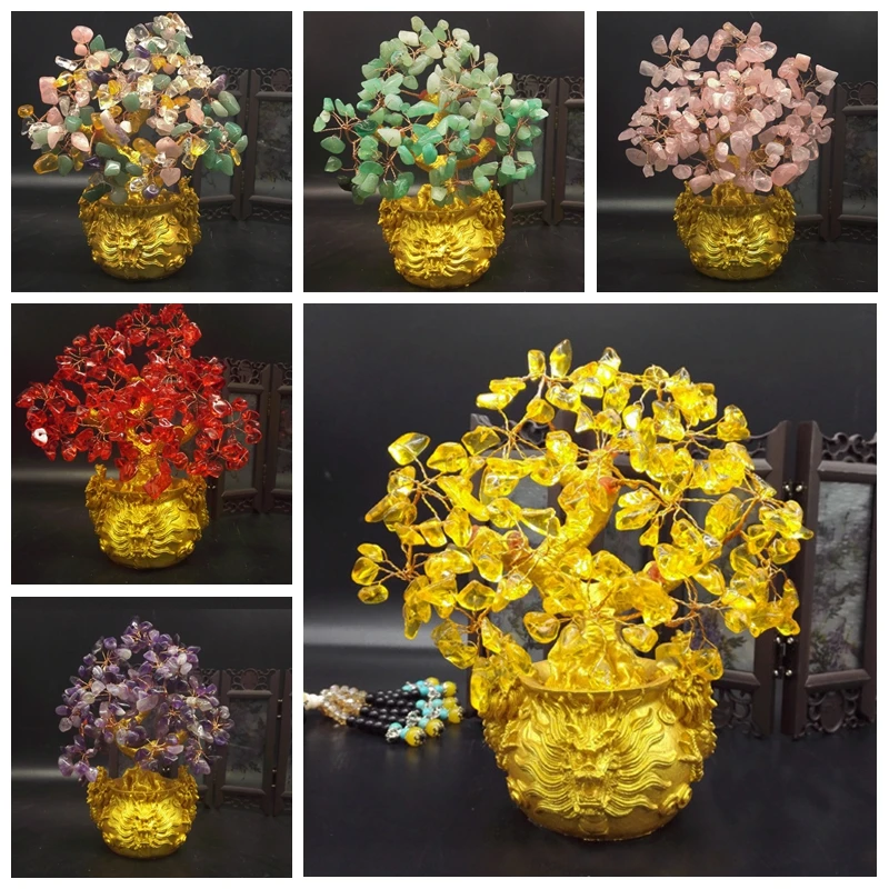 1pc Money Wealth Tree Lucky Rich Tree Natural Pretty Crystal Gem Tree Feng Shui Figurines Miniatures Home Decor YLM9432
1pc Money Wealth Tree Lucky Rich Tree Natural Pretty Crystal Gem Tree Feng Shui Figurines Miniatures Home Decor YLM9432