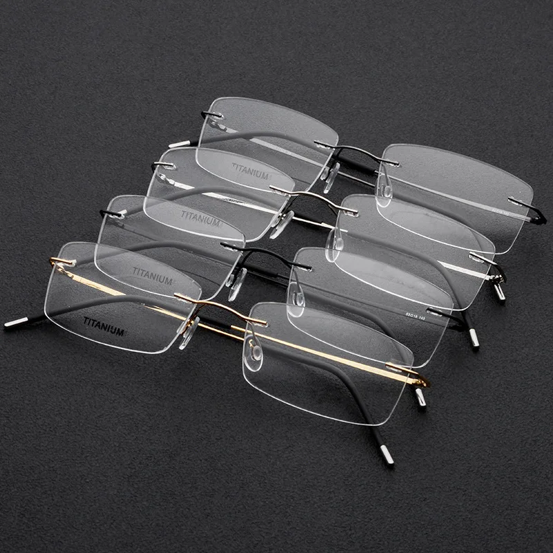 2019 Business Rimless Glasses Frame Men Titanium Ultralight Prescription Eyeglasses Women Myopia Optical Frame Screwless Eyewear
2019 Business Rimless Glasses Frame Men Titanium Ultralight Prescription Eyeglasses Women Myopia Optical Frame Screwless Eyewear