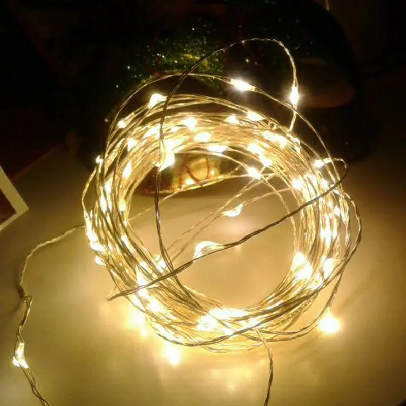 New arrival 33ft 10M 100 LEDS 4.5V Silver Copper LED String Light Battery Operated Fairy Lights for wedding party decoration
New arrival 33ft 10M 100 LEDS 4.5V Silver Copper LED String Light Battery Operated Fairy Lights for wedding party decoration