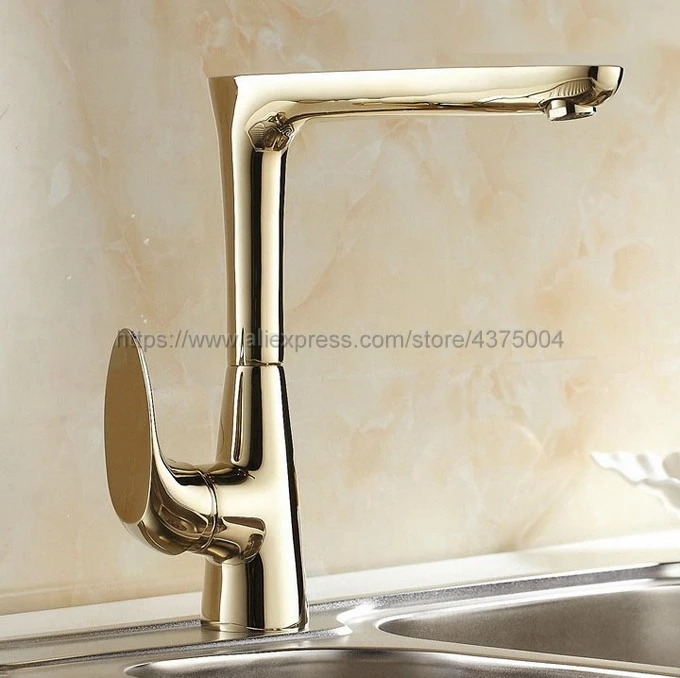 Bathroom Faucet Golden Single Handle Hot & Cold Water Mixer Taps Wash Basin Kitchen Deck Mounted Faucet Nsf100
Bathroom Faucet Golden Single Handle Hot & Cold Water Mixer Taps Wash Basin Kitchen Deck Mounted Faucet Nsf100