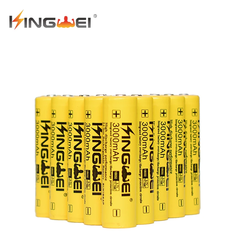 10Pcs KingWei 18650 Battery 3000mah 3.7v For Rechargeable Lithium Li-Ion Batteries for Power Bank Flashlight
10Pcs KingWei 18650 Battery 3000mah 3.7v For Rechargeable Lithium Li-Ion Batteries for Power Bank Flashlight