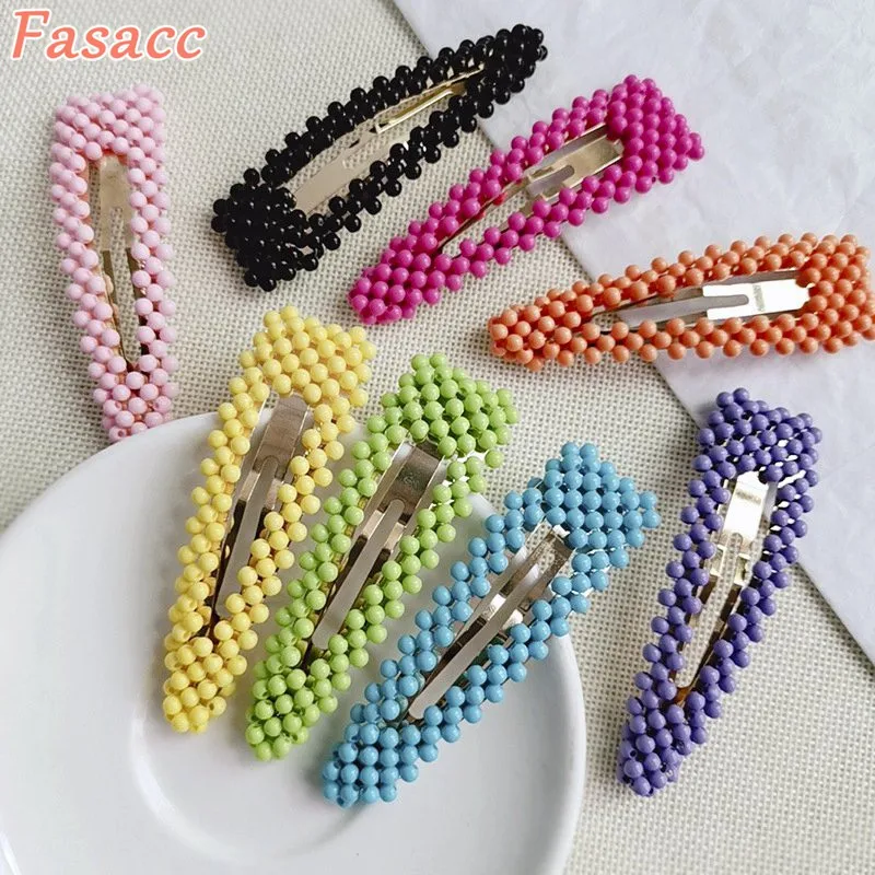 FASACC Hairpins For Girls Colorful Beads Hair Clips Cute Barrette Women's Fashion Pearl Hairclip 2019 Hair Accessories For Girl
FASACC Hairpins For Girls Colorful Beads Hair Clips Cute Barrette Women's Fashion Pearl Hairclip 2019 Hair Accessories For Girl