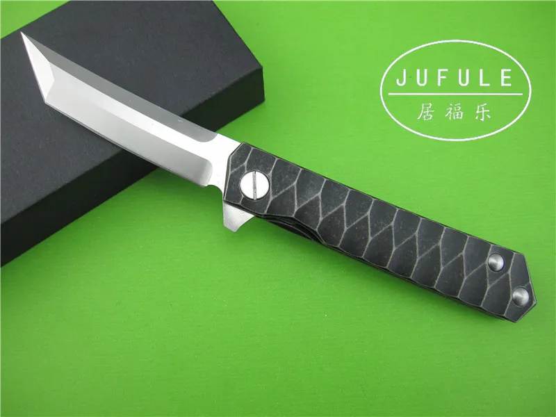 Jufule yidu Новый Самурай нож Titanium сплав подшипника D2 Многофункциональный подшипник