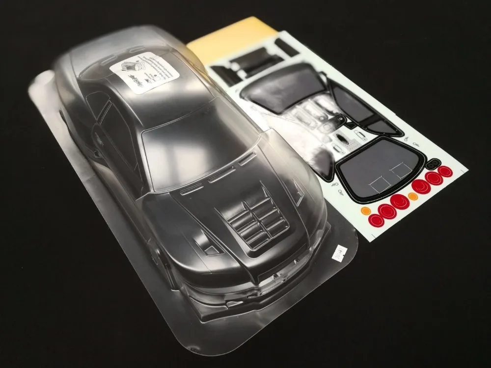 Автомобильный прозрачный корпус Lexan 1/10 RC 190 мм NNissan GTR R34 XANAVI NIISMO широкий с