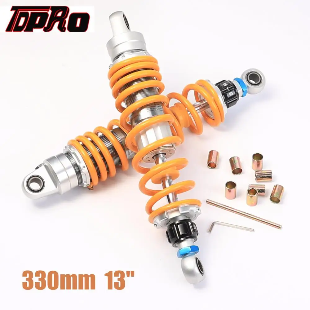 TDPRO Pair Motor Rear Suspension 330mm 13" Off-Road Air Shock Absorber For Motorcycle For BMW Honda YAMAHA ATV Scooter Pit Bike
TDPRO Pair Motor Rear Suspension 330mm 13" Off-Road Air Shock Absorber For Motorcycle For BMW Honda YAMAHA ATV Scooter Pit Bike
