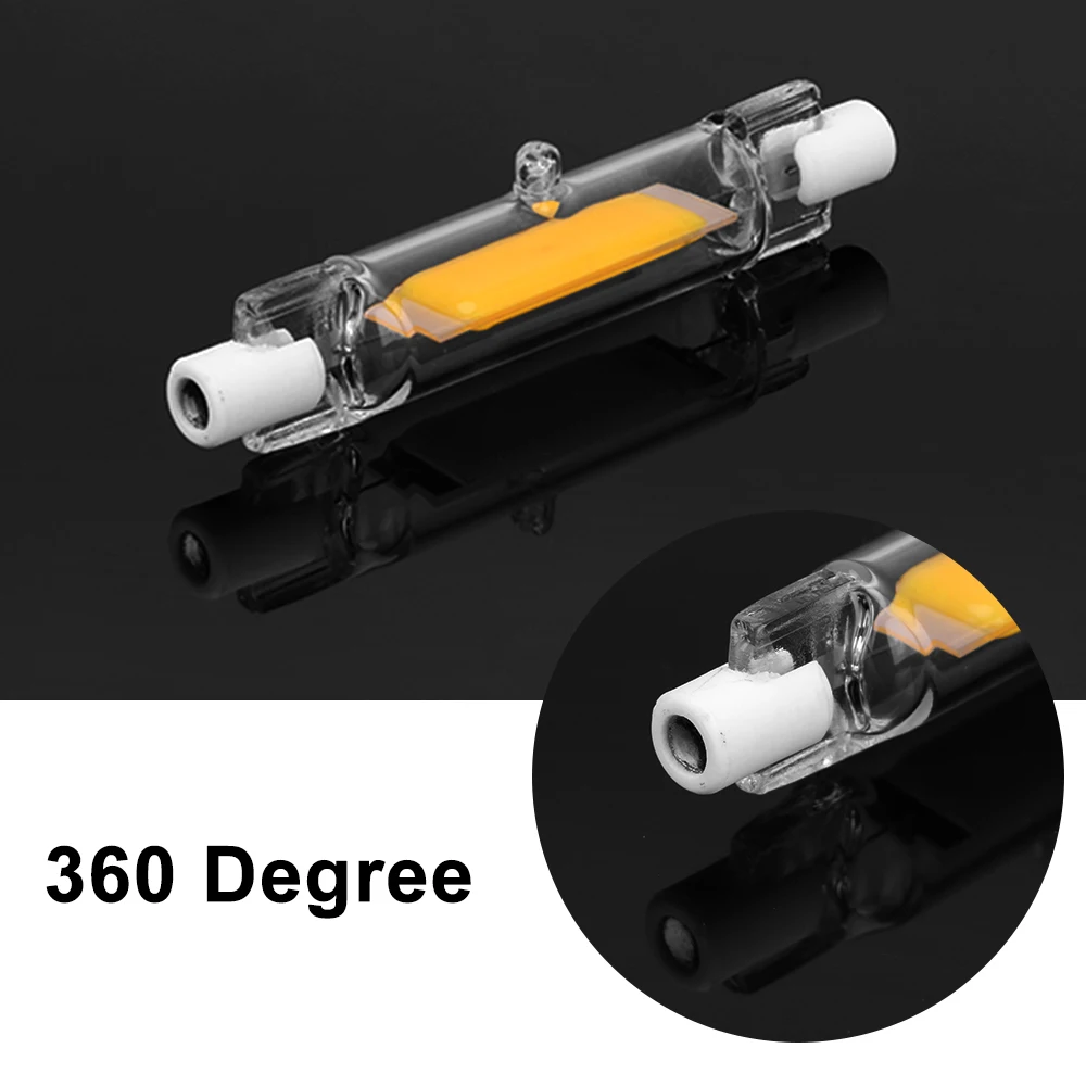 Glass Tube COB R7S LED Lamp 4W 78mm 500lm 8W 118mm 1000lm LED Lamp For Replace Halogen Light Energy Saving Spot Light AC220-240V
Glass Tube COB R7S LED Lamp 4W 78mm 500lm 8W 118mm 1000lm LED Lamp For Replace Halogen Light Energy Saving Spot Light AC220-240V