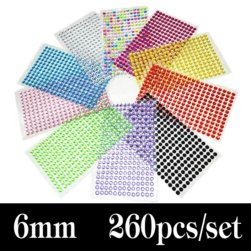 Hot Sale 260 pcs /set Beauty 6mm Dot Say It In Crystals Rhinestones Car DIY Decal Decor Stickers Styling Accessories
Hot Sale 260 pcs /set Beauty 6mm Dot Say It In Crystals Rhinestones Car DIY Decal Decor Stickers Styling Accessories