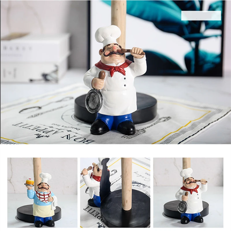 VILEAD 29.5cm Resin Chef Double-Layer Paper Towel Holder Figurines Creative Home Cake Shop Restaurant Crafts Decoration Ornament
VILEAD 29.5cm Resin Chef Double-Layer Paper Towel Holder Figurines Creative Home Cake Shop Restaurant Crafts Decoration Ornament