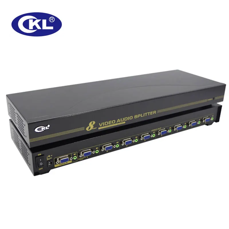 CKL 2/4/8 порт VGA сплиттеры с аудио 450 МГц 2048*1536 поддерживает DDC DDC2 DDC2B расстояние передачи до 75 м металлический корпус
CKL 2/4/8 порт VGA сплиттеры с аудио 450 МГц 2048*1536 поддерживает DDC DDC2 DDC2B расстояние передачи до 75 м металлический корпус