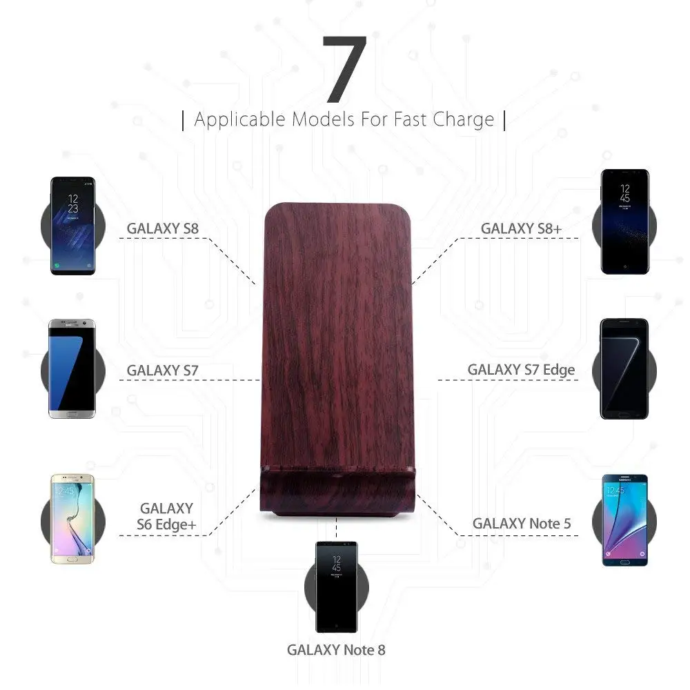 Retro Wood Stand Fast Qi Wireless Charger Dock Mount Holder For iPhone X 8 8 Plus For Samsung S8 S7
Retro Wood Stand Fast Qi Wireless Charger Dock Mount Holder For iPhone X 8 8 Plus For Samsung S8 S7