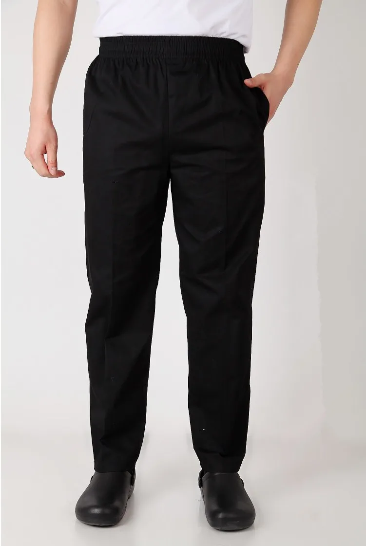 New style black Chef Uniform Restaurant Kitchen Trouser Chef Pants Elastic Waist Bottoms Food Service Pants Mens Work Wear
New style black Chef Uniform Restaurant Kitchen Trouser Chef Pants Elastic Waist Bottoms Food Service Pants Mens Work Wear