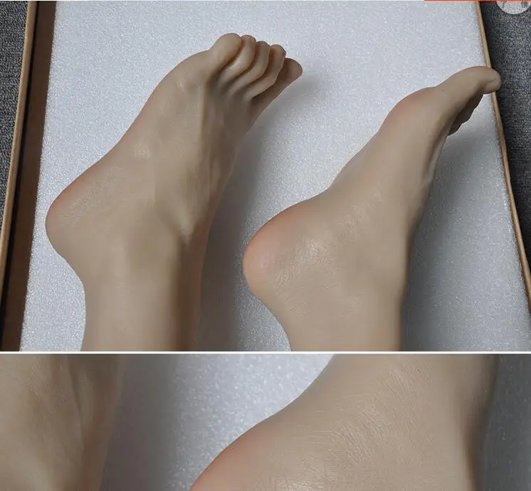 Realistic Life size LEFT AND RIGHT male mannequin foot ,silicone manikin fake foot torso for shoes display inside have the bone
Realistic Life size LEFT AND RIGHT male mannequin foot ,silicone manikin fake foot torso for shoes display inside have the bone