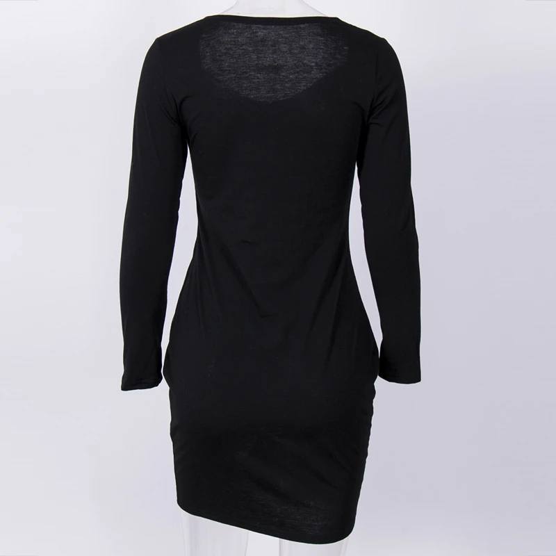 Women fashion autumn sexy Bandage Bodycon Slim dress Long Sleeve button v-neck solid Evening Party cotton Pencil dress
Women fashion autumn sexy Bandage Bodycon Slim dress Long Sleeve button v-neck solid Evening Party cotton Pencil dress